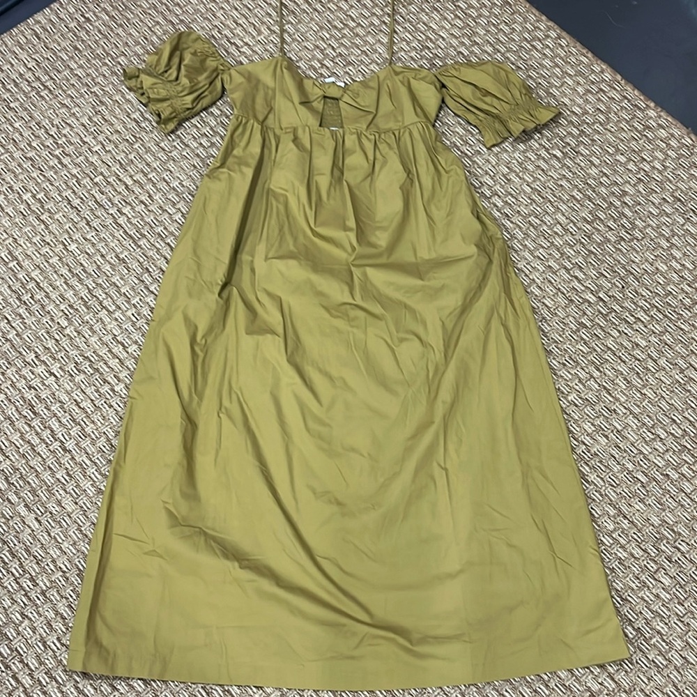 A NEW DAY green olive maxi dress, size M, new with tag.
